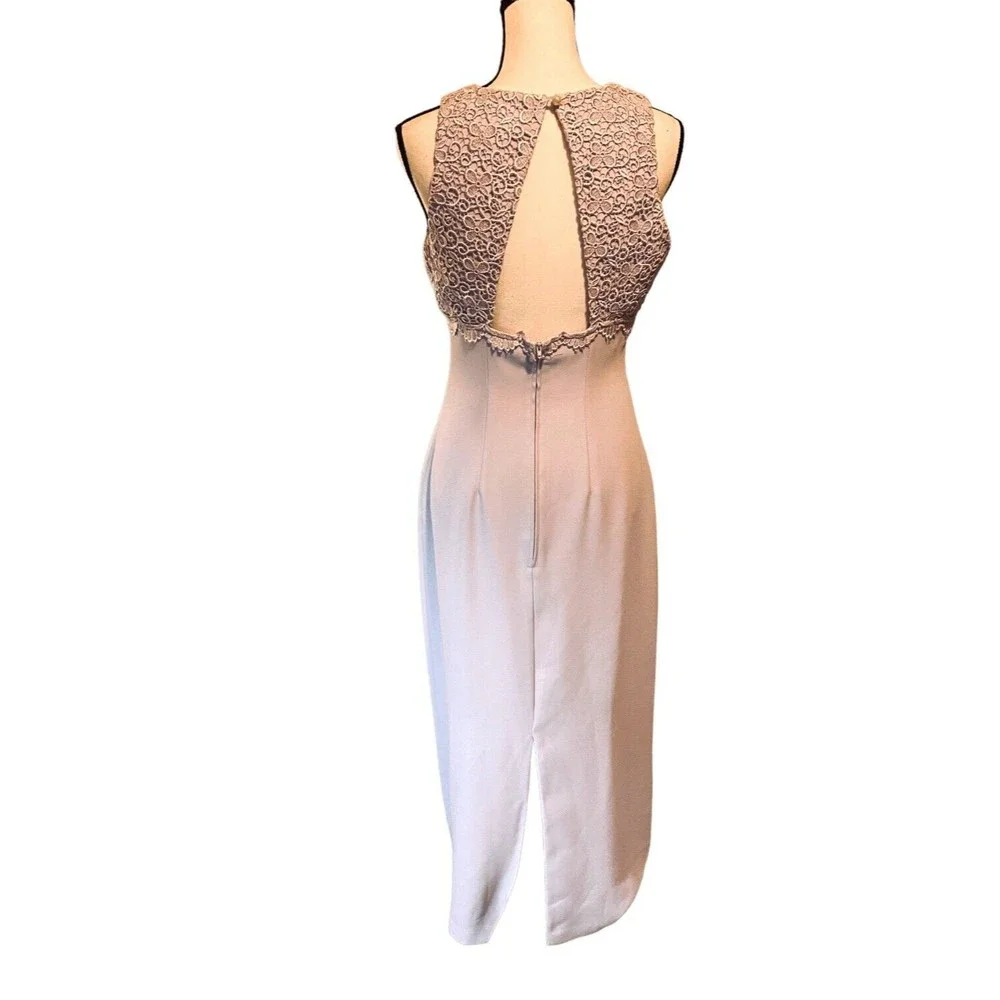 Vintage Celine New York Lilac Long Formal Evening Gown Dress Junior Sz 7/8 Lined - Picture 4 of 12